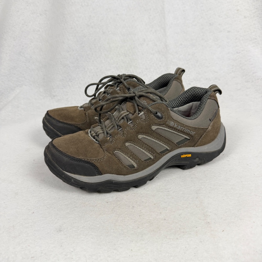 Karrimor Ksb Aspen Low Hiking Shoes Mens 8 UK 7 Weathertite Vibram BrownOutdoor